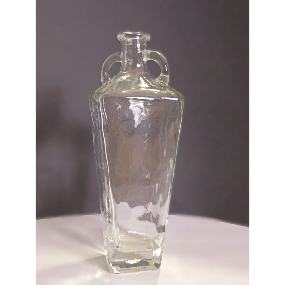 Vintage 1940s Italian Double Ear Handle LG Amphora Style 11" Vinegar Bottle